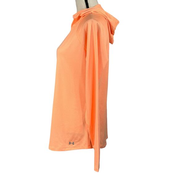 Under Armour Large Threadborne Fitted Top Activewear HeatGear Hooded Womens - Picture 8 of 11